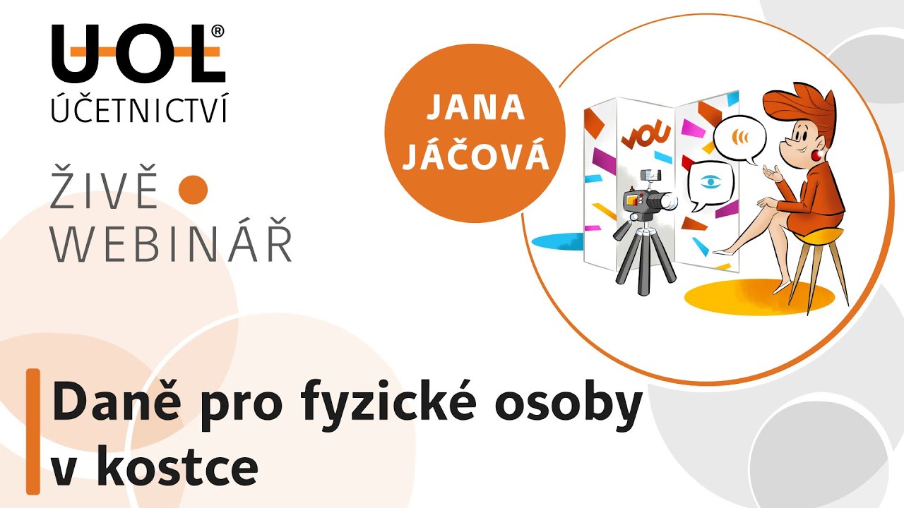 Daně pro fyzické osoby v kostce | UOL Webinář 🔴