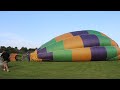 Riding a hot air balloon over Greenfield at Green River Festival