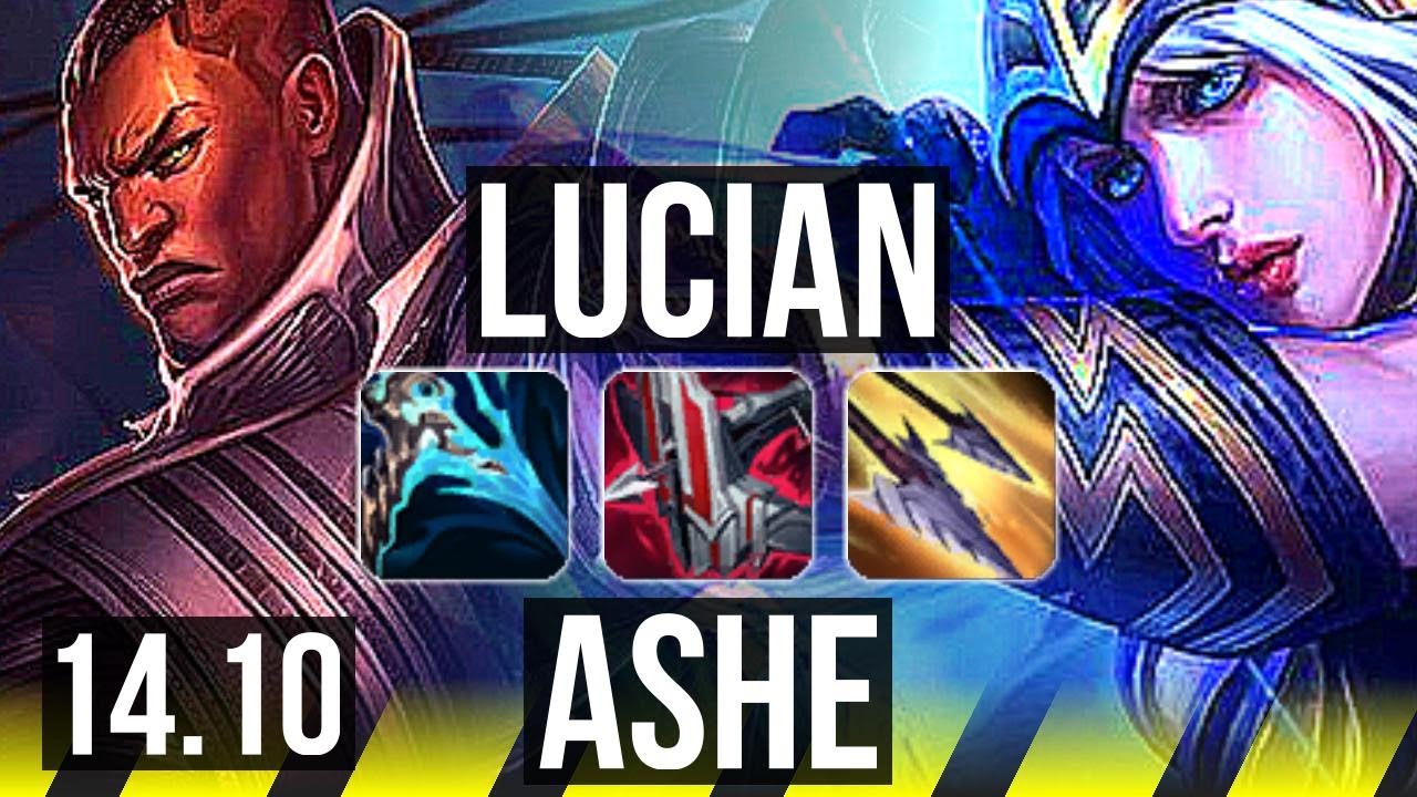 LUCIAN & Nautilus vs ASHE & Janna (ADC) 16/0/4, Legendary KR Master