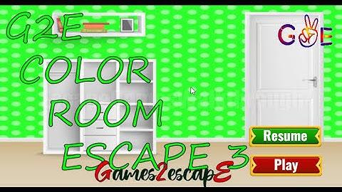 G2E Color Escape 3 Walkthrough [Games2Escape]