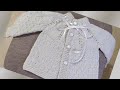 HERMOSO CARDIGAN PARA BEBÉ DE 6 MESES Paso a Paso