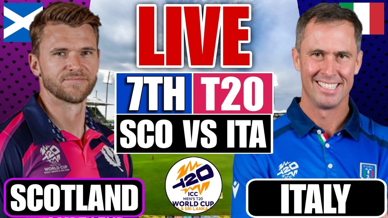 Scotland vs Italy, 7th Match, Group C, ICC Men's T20 World Cup 2026 - Commentary