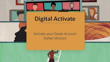 Digital Activate - Activate your Oracle Account (ITALIAN version)