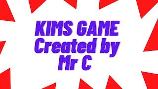 Kims game - The Garden