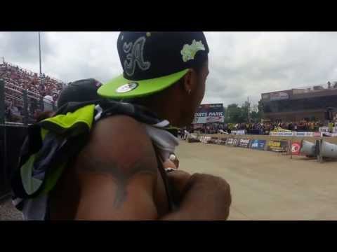 Best reaction. First time hearing top fuel NHRA.