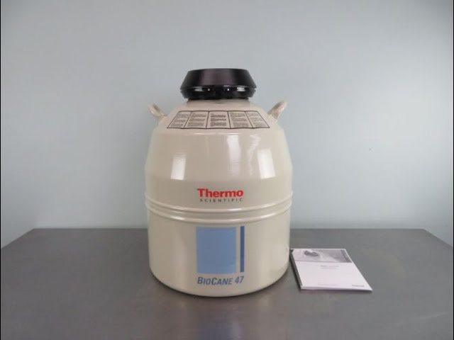 Thermo Scientific BioCane 47 LN2 Dewar For Sale - YouTube