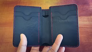 Making Leather Wallet | DIY Handmade Vertical Bifold Wallet | Free PDF Pattern
