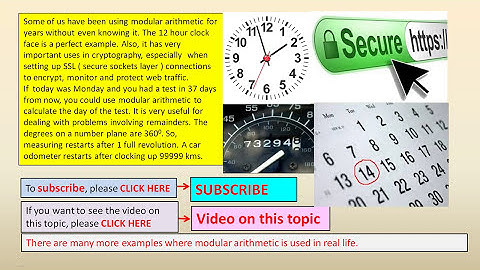Relevance of Modular Arithmetic