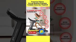 Powermax Fitnesstdm-97 4Hp Peak Pre-Set Workout Programs,Foldable Home Use Treadmill
