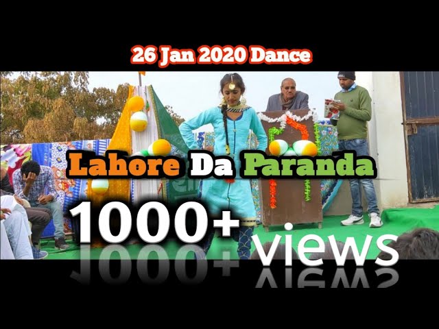 Lahore Da Paranda || 26 Jan 2020 dance || अनु शिक्षण संस्थान || sri vijay nagar || sp studio 3as