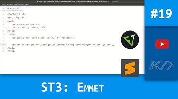 19 - Emmet para Sublime Text 3
