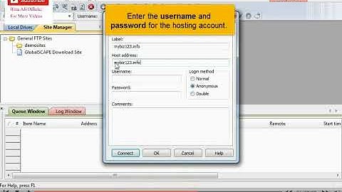 How to configure your website in cute ftp