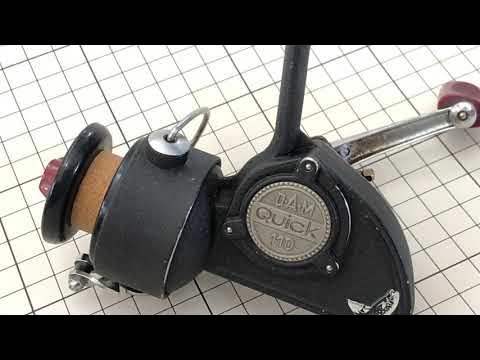 DAM Quick 110 ultra lite spin fishing reel how to set the bail