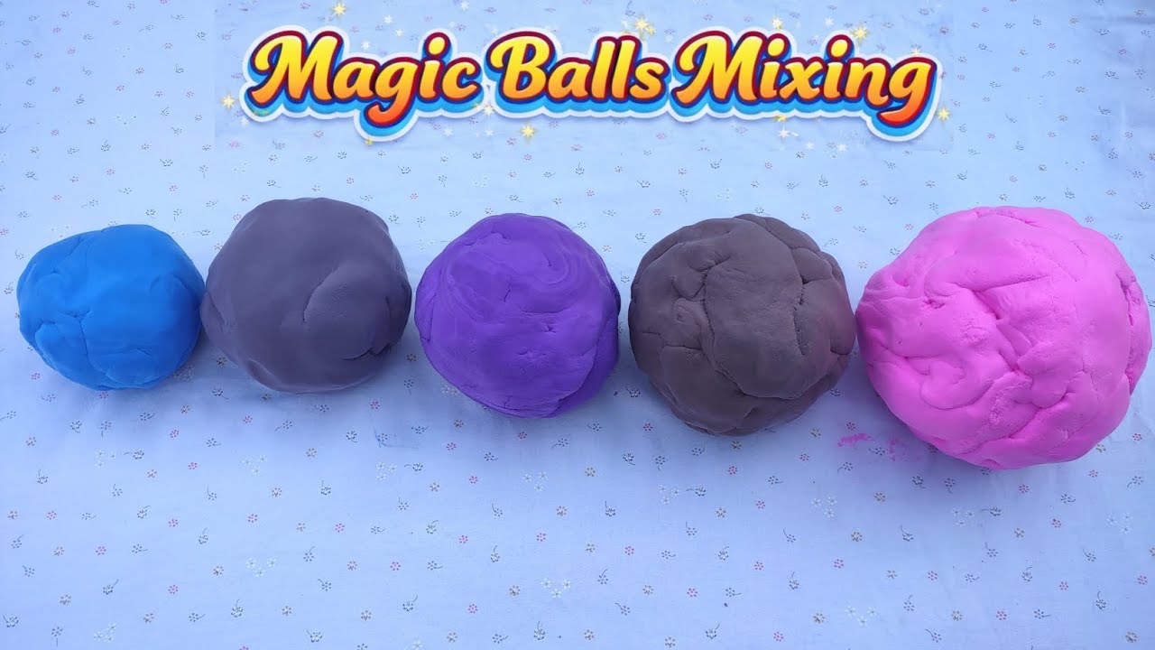 Satisfying Magic ball mixed colors from small to large super clay #clay #satisfying #ball #2026