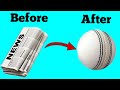 How To Make Cricket Ball With News Paper || Making Cricket Ball || न्यूज़पेपर से क्रिकेट बोल बनाना सी