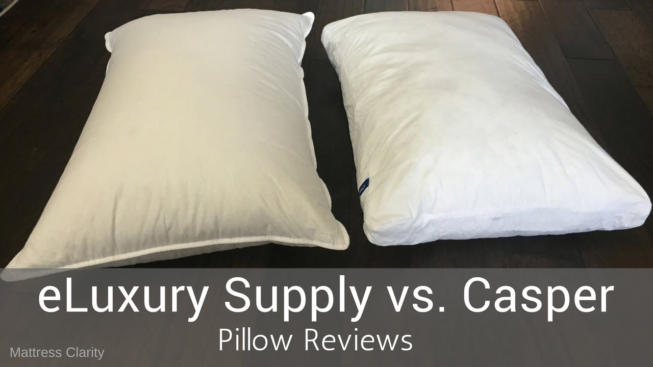 Pillow Reviews Eluxury Supply Hotel White Goose Down Vs Casper