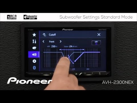 How To - Subwoofer Settings in Standard Mode on Pioneer AVH-EX In Dash  Receivers 2018 - YouTube