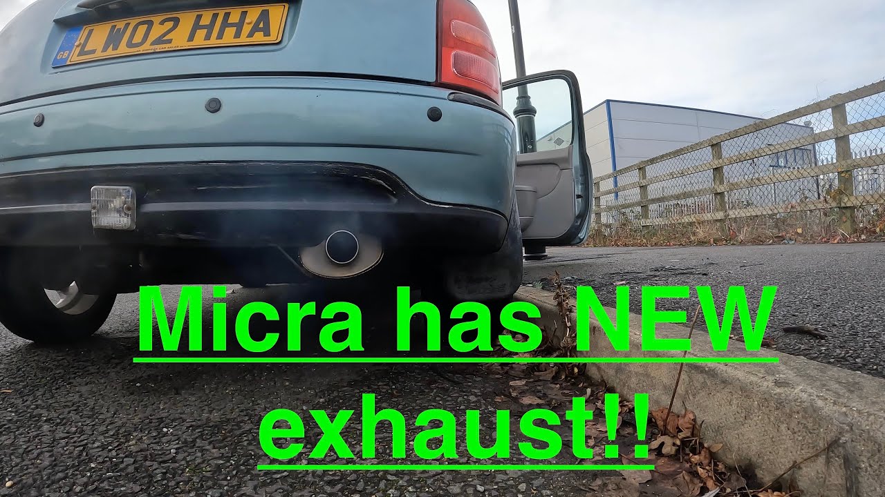 Nissan Micra K11 has a NEW exhaust, but still doesn't stop properly