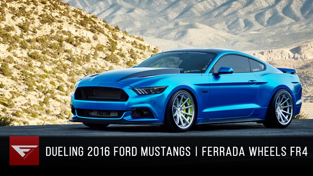 Dueling 2016 Mustang GTs | Ferrada Wheels FR4 Machine ...