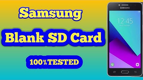 Samsung blank SD card fault solution || Samsung G530 SDcard not working