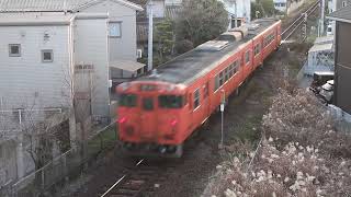 岡山駅に向けて走る電車　　【JR津山線】