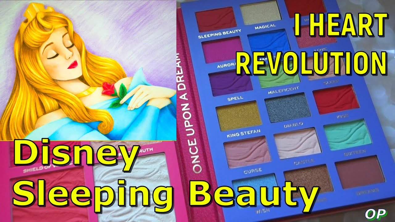 I Heart Revolution / Набор для макияжа лица Disney Sleeping Beauty Palette / ОБЗОР