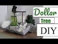 DOLLAR TREE DIY | RUSTIC "METAL" TRAY |2018