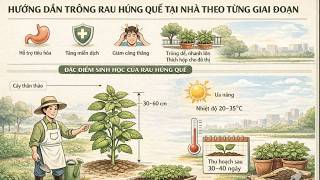 Cách trồng rau húng quế tại nhà
