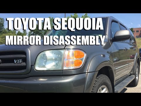 Toyota Sequoia folding mirror disassembly