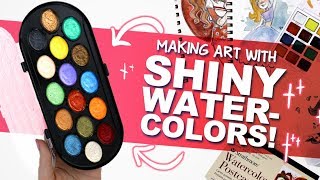 OooOOOoo! SHINY! ✨| Mystery Art Box | Paletteful Packs Unboxing | Pearlescent Watercolors
