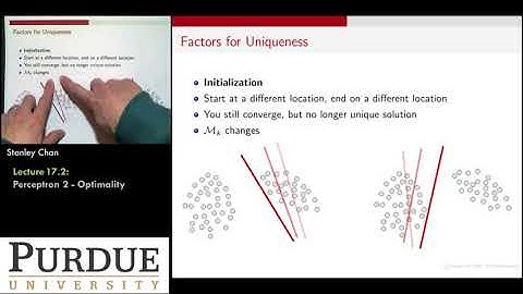 ECE595ML Lecture 17-2 Perceptron Algorithm