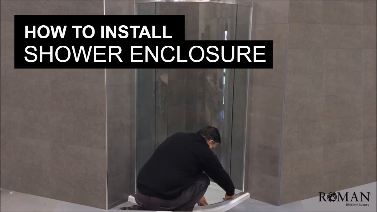 How To Install A Quadrant Shower Enclosure Youtube