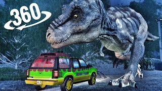 Jurassic Park 360 video T-Rex VR Dinosaur Tyrannosaurus Rex Outbreak