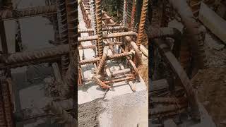 Building Beam Rod in Extreme Heat 🔥💪#ConstructionShorts#workerlife