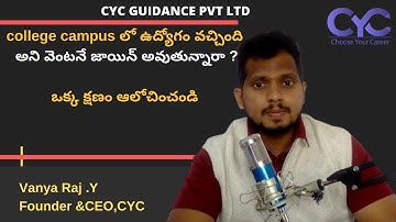 ఒక్క క్షణం ఆలోచించండి | python training in madhapur, hyderabad| Vanya Raj | CYC