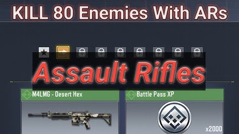 KILL 80 Enemies With ARs / ASSAULT Rifles in CoD Mobile