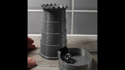 3D Printed Collapsible Dice Tower.
