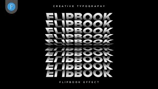 Flip Text Effect Typography on Mobile using Pixellab | Creative Typography Text Effect in Pixellab screenshot 5