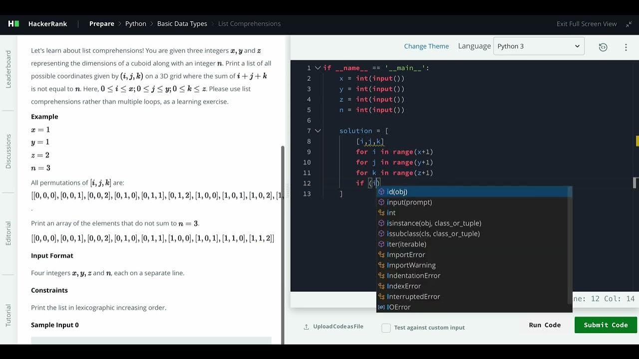 Hackerrank Python Solution #1 Basic Data Types Python - Python: List ...