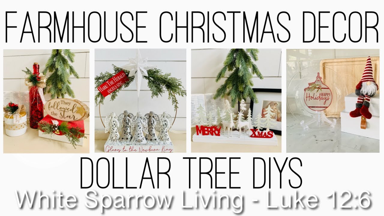 Dollar Tree Farmhouse Christmas DIYS Jesus is the Reason YouTube