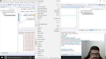 Curso de Java e Eclipse #6 -Nosso programa rodando no Eclipse