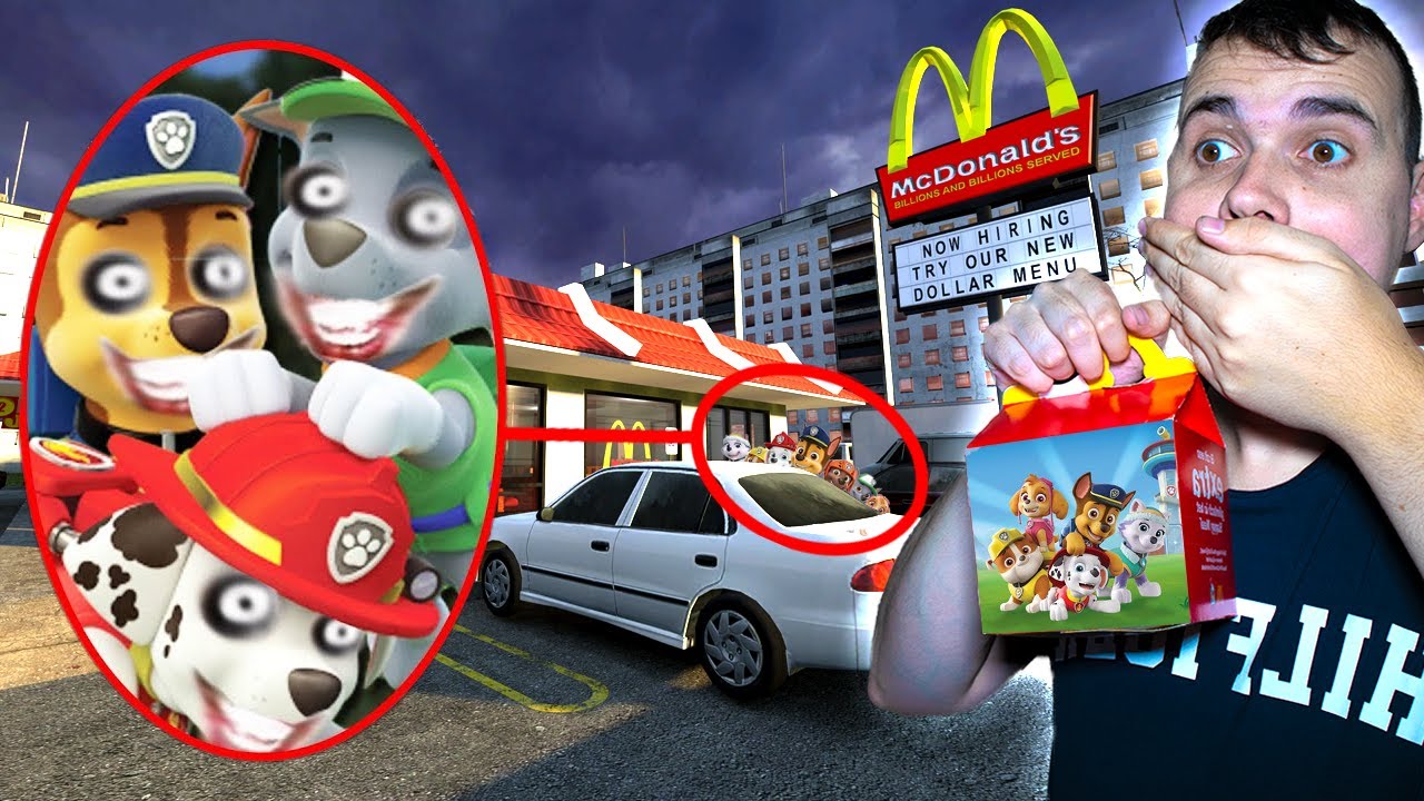 HAAL NOOIT EEN PAW PATROL HAPPY MEAL OM 3 UUR 'S NACHTS..! *ZE PAKKEN MIJ!!* || Garry's mod #8