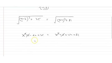 Find the point on the `x`-axis which is equidistant from `(2,-5)` and `(-2,9)`.
