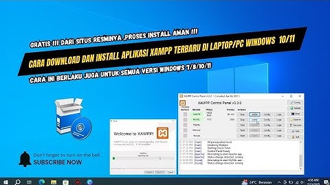 Cara Download & Install XAMPP Terbaru Di Windows 10/11 || XAMPP Server Untuk Laptop/Pc Windows