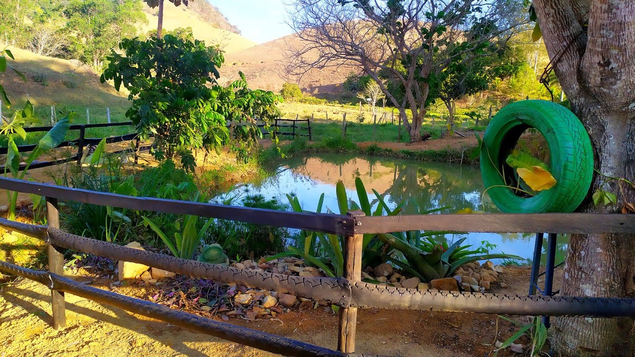 Decoração e Cerca de Pneu - Transformando nosso Lago
