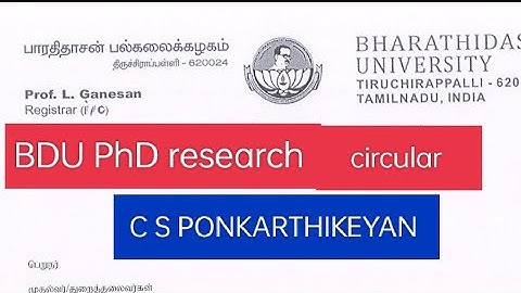 BDU PhD research journal #scopus #phd #research #bdu #scopusjournals #csponkarthikeyan