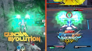 Hyperion Moveset Comparison | Gundam Evolution & Maxi Boost ON