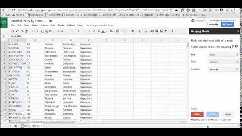 Addons Google Sheets: Mapping Sheets