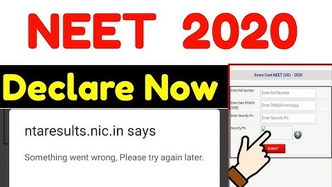 Neet Result Declare ||neet result 2020 kaise dekhe | neet result 2020 |how to check neet result 2020