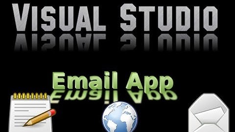 Visual Studio 2012 email app step by step